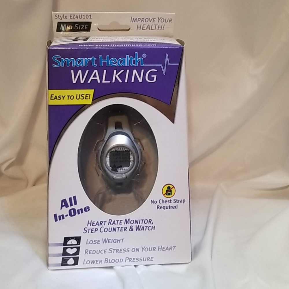 Smart Health Walking Heart Rate Step Counter & Wat